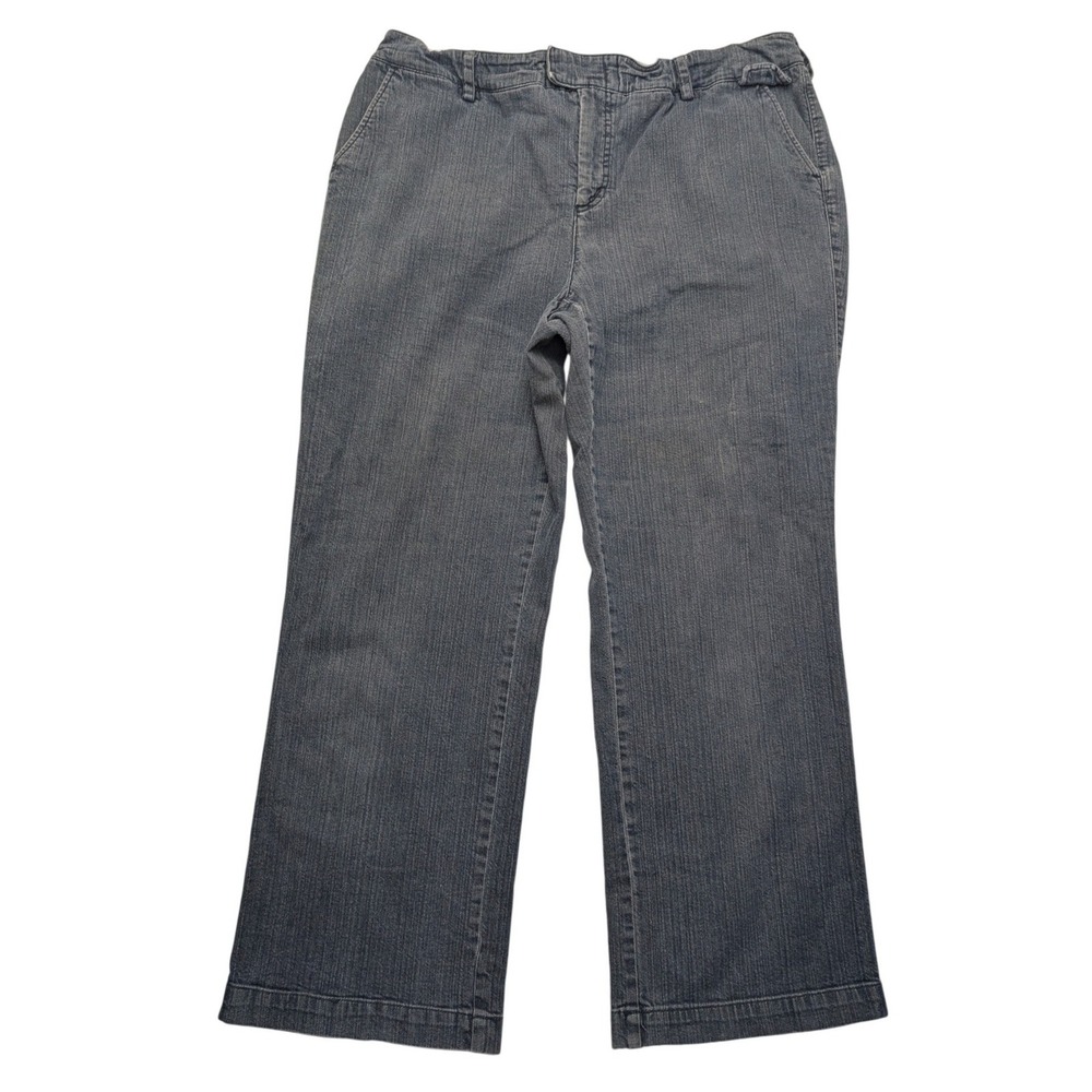 Dockers Pants Womens 20W Gray Denim Straight Leg Stretch 278030001